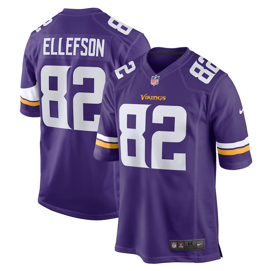Men Minnesota Vikings #82 Ben Ellefson Nike Purple Game NFL Jersey->minnesota vikings->NFL Jersey